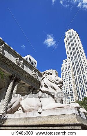 New York City Public Library View Large Photo Image Stock Photo - New York City Public Library. Fotosearch