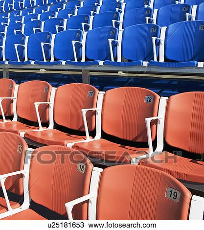 Numbered arena seating View Large Photo Image Stock Image - Numbered arena seating. Fotosearch