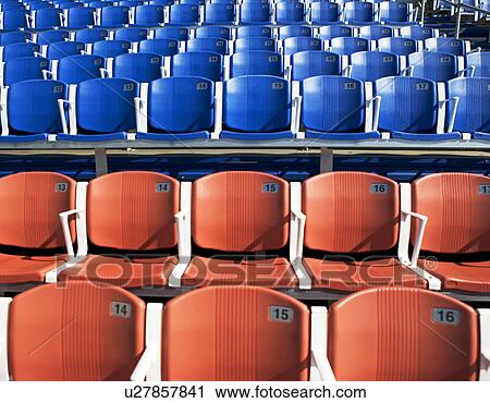 Numbered arena seating View Large Photo Image Stock Image - Numbered arena seating. Fotosearch
