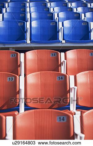 Numbered arena seating View Large Photo Image Stock Image - Numbered arena seating. Fotosearch