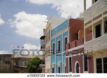 Old San Juan Puerto Rico View Large Photo Image Stock Image - Old San Juan Puerto Rico. Fotosearch