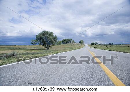 Open road on Route 62 Colorado USA View Large Photo Image Stock Photo - Open road on Route 62 Colorado USA. Fotosearch
