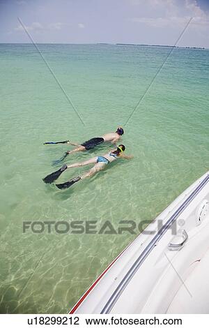 People snorkeling in water, Florida, United States View Large Photo Image Stock Image - People snorkeling in water, Florida, United States. Fotosearch