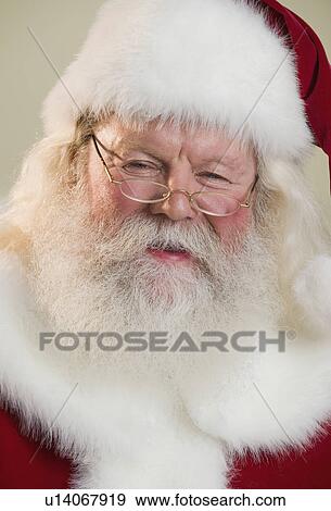 Portrait of Santa Claus View Large Photo Image Stock Photo - Portrait of Santa Claus. Fotosearch