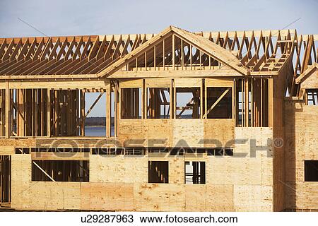 Stock Image - Residential construction site. Fotosearch