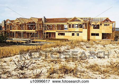 Stock Photo - Residential construction site. Fotosearch