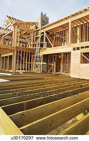 Stock Photo - Residential construction site. Fotosearch