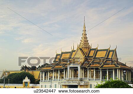 Royal Palace Phnom Penh Cambodia Khmer View Large Photo Image Stock Photo - Royal Palace Phnom Penh Cambodia Khmer. Fotosearch