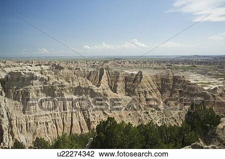 Stock Image - Scenic view of canyons. Fotosearch