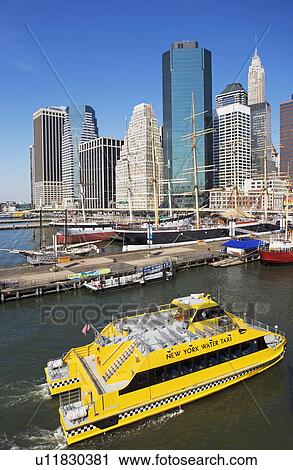 Stock Image - Seaport, New York City. Fotosearch