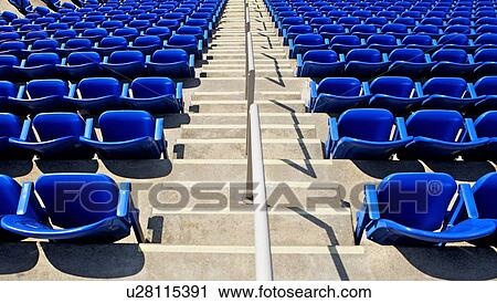 Stock Image - stadium seating. Fotosearch