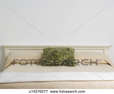 Still life of a large bed View Large Photo Image Stock Photo - Still life of a large bed. Fotosearch