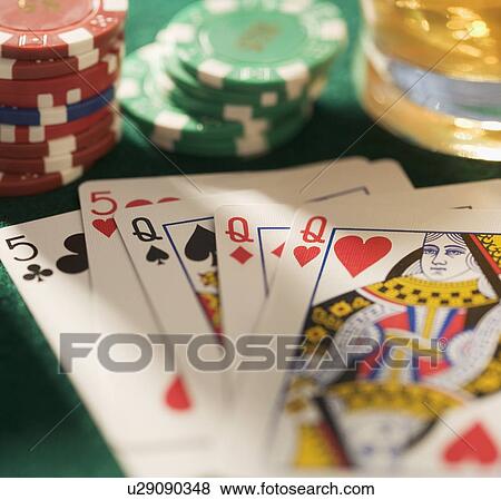Stock Photo - Still life of a poker game. Fotosearch