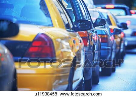 Stock Photo - taxis in New York City. Fotosearch