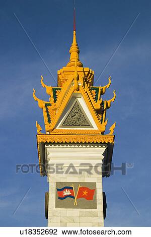 Tower at the Royal Palace Phnom Penh Cambodia Khmer View Large Photo Image Stock Image - Tower at the Royal Palace Phnom Penh Cambodia Khmer. Fotosearch