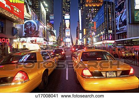 Traffic in Times Square, New York City View Large Photo Image Stock Image - Traffic in Times Square, New York City. Fotosearch