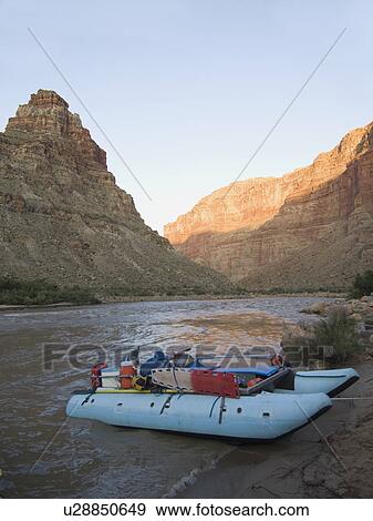White water raft moored on river’s edge, Colorado River, Moab, Utah, United States View Large Photo Image Stock Photo - White water raft moored on river’s edge, Colorado River, Moab, Utah, United States. Fotosearch