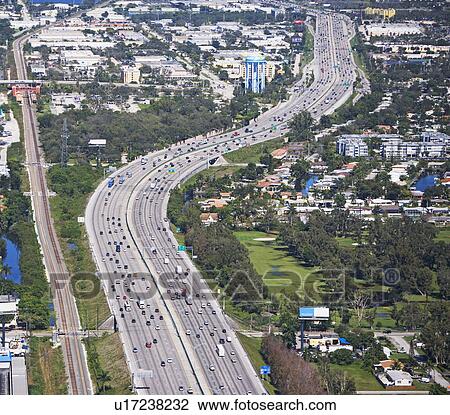Aerial view of highway, Florida, United States View Large Photo Image Stock Image - Aerial view of highway, Florida, United States. Fotosearch