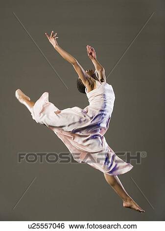African female ballet dancer jumping View Large Photo Image Stock Photograph - African female ballet dancer jumping. Fotosearch