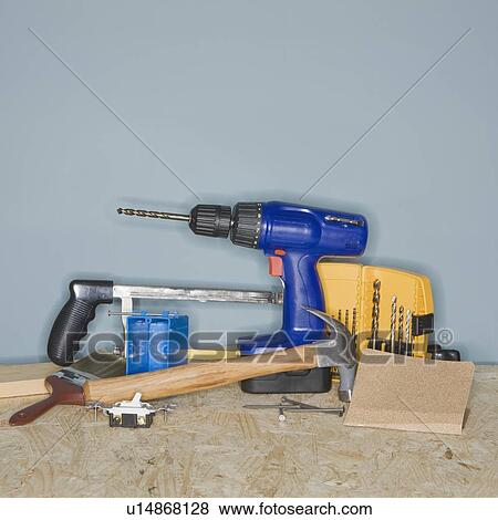 Stock Photo - Assorted home improvement tools. Fotosearch