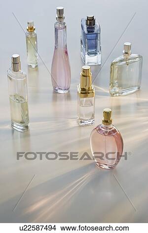 Assorted perfume bottles View Large Photo Image Picture - Assorted perfume bottles. Fotosearch