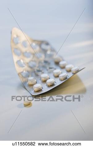 Stock Image - Blister pack of pills. Fotosearch