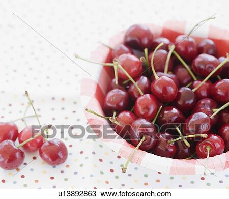 Bowl of fresh cherries View Large Photo Image Stock Image - Bowl of fresh cherries. Fotosearch