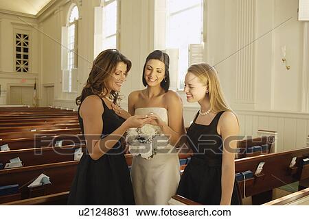 Bride showing ring to bridesmaids View Large Photo Image Stock Image - Bride showing ring to bridesmaids. Fotosearch