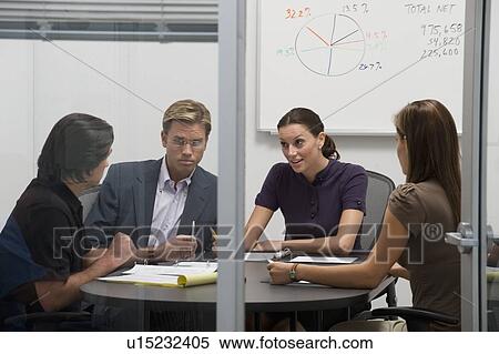 Business people in meeting View Large Photo Image Stock Photography - Business people in meeting. Fotosearch