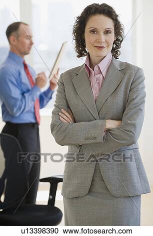 Businesswoman with arms crossed View Large Photo Image Stock Image - Businesswoman with arms crossed. Fotosearch