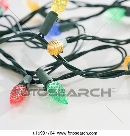 Close up of Christmas lights View Large Photo Image Picture - Close up of Christmas lights. Fotosearch