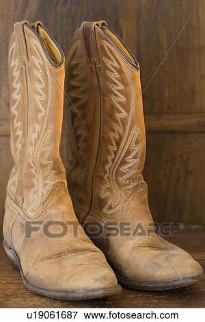 Stock Photo - Close up of cowboy boots. Fotosearch