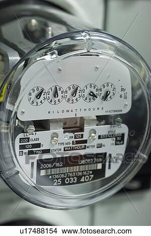 Close up of electrical meter View Large Photo Image Picture - Close up of electrical meter. Fotosearch