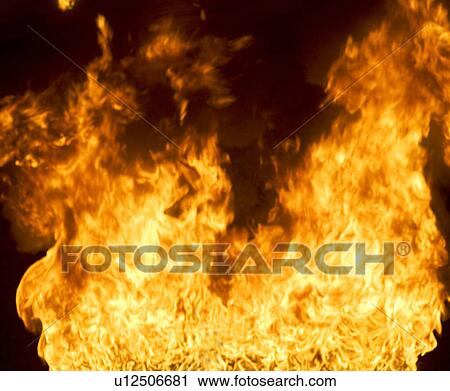Stock Image - Close up of flame. Fotosearch