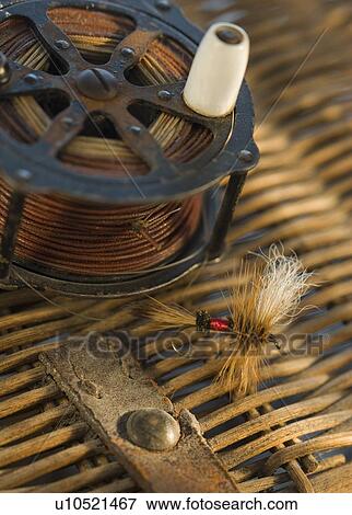 Stock Photo - Close up of fly fishing lure. Fotosearch