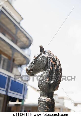Close up of hitching post, French Quarter, New Orleans, Louisiana, United States View Large Photo Image Stock Photograph - Close up of hitching post, French Quarter, New Orleans, Louisiana, United States. Fotosearch