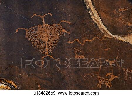 Stock Photo - Close up of petroglyph, Utah. Fotosearch