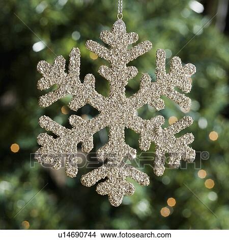 Close up of snowflake ornament View Large Photo Image Picture - Close up of snowflake ornament. Fotosearch