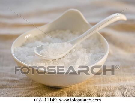 Stock Photo - Close up of spa salts. Fotosearch