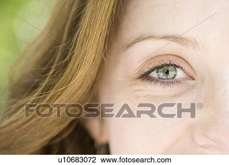 Stock Image - Close up of woman’s eye. Fotosearch