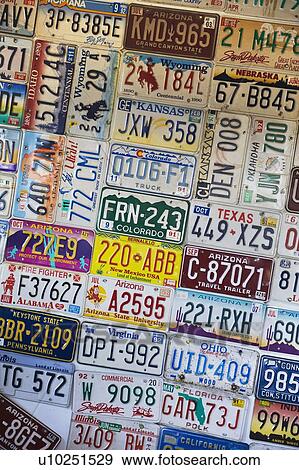 Collection of license plates View Large Photo Image Stock Photo - Collection of license plates. Fotosearch