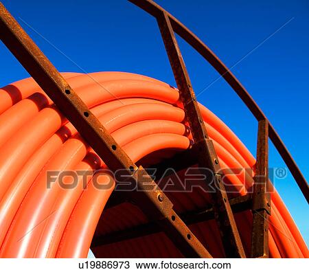 Stock Image - construction tubing. Fotosearch