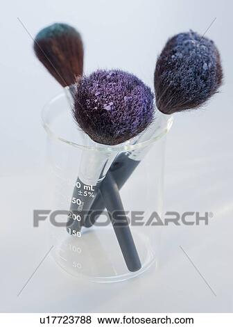 Stock Photo - Cosmetic brushes in beaker. Fotosearch