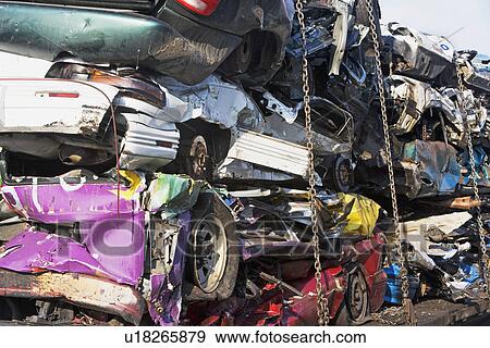 crushed old cars View Large Photo Image Stock Photo - crushed old cars. Fotosearch