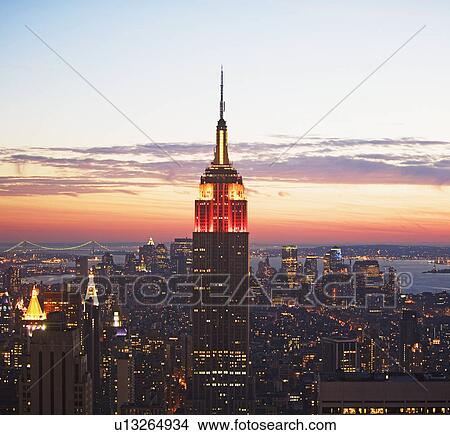 Empire State Building, New York City View Large Photo Image Picture - Empire State Building, New York City. Fotosearch