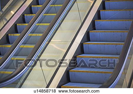 Empty escalators, New York City, New York, United States View Large Photo Image Stock Photo - Empty escalators, New York City, New York, United States. Fotosearch