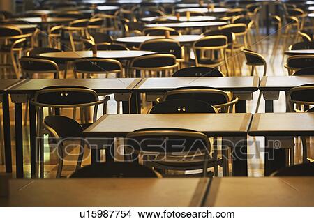 Empty tables and chairs View Large Photo Image Picture - Empty tables and chairs. Fotosearch