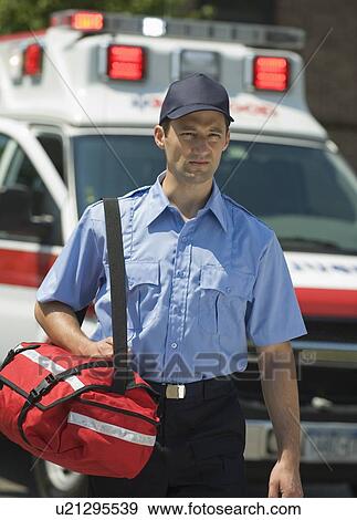 EMT carrying medical kit View Large Photo Image Stock Photo - EMT carrying medical kit. Fotosearch