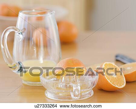 Picture - Fresh squeezed orange juice. Fotosearch
