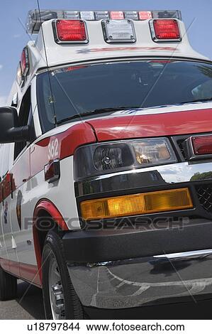 Front view of ambulance View Large Photo Image Picture - Front view of ambulance. Fotosearch